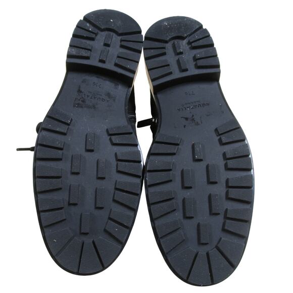 Aquatalia NWOB Liviana Black Lace Up Ankle Boot Size 7.5M Suede Leather Italy - Picture 7 of 9